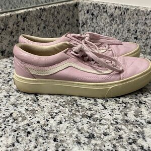 Vans Pink and Cream Women's Sneakers
